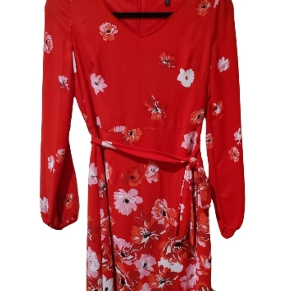 WHBM Floral- Print Soft A-Line Dress - Picture 5 of 9